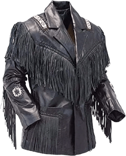 Mens Leather Buckskin Mountain Man Reenactment Suede Leather Native American Red Indian Fringes Beaded Jackets Warshirt X-Large Black Leather Lacing
