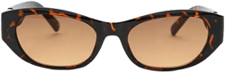 Tortoiseshell Oval Sunglasses
