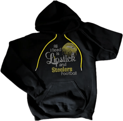 Bling String Hoodie -  Lipstick and Steelers