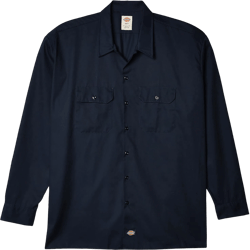 Dickies Men's Flex Relaxed Fit Long Sleeve Work Shirt X-Large Dark Navy