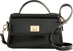 Small Edie Top-handle Bag In Italian Leather For Women