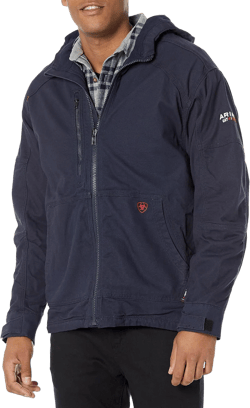 ARIAT Men's Fr Duralight Stretch Canvas Jacket X-Large Navy