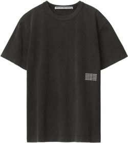 Unisex Acid Wash Tee In High Twist Jersey