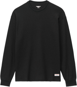 Unisex Long Sleeve In Cotton Waffle Thermal 
