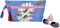 Personalized Swimsuit Bag, Water Resistant Cosmetic Bag, Wet Bikini Bag, Embroidered Makeup bag, Gift for Traveller, Unique Bridesmaid Gift