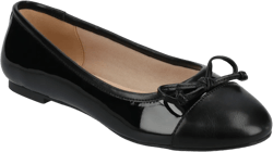 Journee Women's Kaiah Medium and Wide Width Ballet Dress Flats, Black 8.5