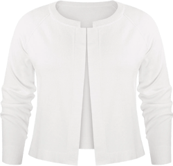 AOVDE Women's Plus Size Cropped Cardigan: Spring Summer Lightweight Open Front Sweater for Dress