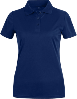 MOHEEN Women's Quick Dry Short Sleeve Polo Shirts Moisture Wicking Performance Athletic Golf Polo Large Dark Blue