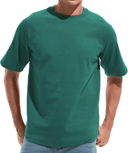 VEIISAR Men's Hipster Hip hop longline Crewneck T-Shirts - Mens Premium Cotton Raglan Sleeve T Shirts Open Hem S - 3XL X-Large Green