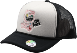 Foam Front Rope Trucker Hats Women Men Streetwear Trucker Hat Mesh Back Baseball Cap Adjustable Snapback 6 No Fear Bear (Black)
