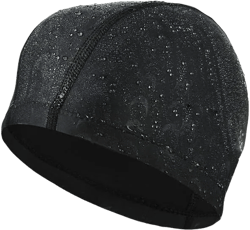 Fabric Swim Cap for Men Nylon Swim Cap Bathing Cap for Adult Swim Hat Waterproof Swim Cap for Long Hair Men Women black