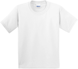 Gildan Ultra Cotton Youth 6 oz. T-Shirt (G200B) Pack of 5- White,L