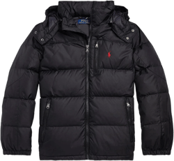 POLO RALPH LAUREN Boys' Water-Repellent Down Jacket (Big Kids) Medium Polo Black