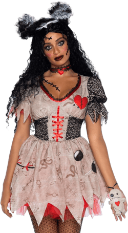 Leg Avenue Women's Deadly Voodoo Doll Halloween Costume Women's Small / Medium