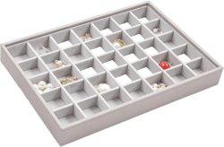 Ailvy Stackable Jewelry Tray, 35 Grids Jewelry Organizer Trays High Capacity Earring Organizer, Jewelry Drawer Organizer Storage for Earrings Necklaces Bracelets Rings, Pink : Clothing, Shoes & Jewelry