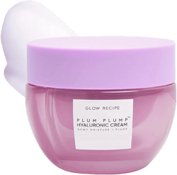 Glow Recipe Plum Plump Hyaluronic Acid Face Cream, Travel Size - Hydrating, Firming & Plumping Facial Moisturizer for Women & Men - Korean Skin Care with Polyglutamic Peptides for Dry Skin (20ml) 0.84 Ounce (Pack of 1) Cream