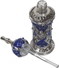 Mosque, Empty, Cubic Crystal Charmed Dangle Perfume Bottle, 12ml