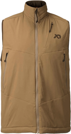 First Lite Men's Primer Puffy Vest - Insulated Windproof Camo Waterfowl Hunting Vest Dry Earth 3X-Large