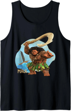 Disney Moana 2 Action Pose “Maui” with Fish Hook Tank Top