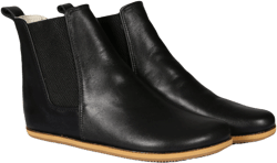 Wide Zero Drop Women Handmade CHELSEA Boots Zero Drop, Barefoot DARK BROWN Smooth Leather, Natural, Colorful, Leather Insole & Eva Outsole