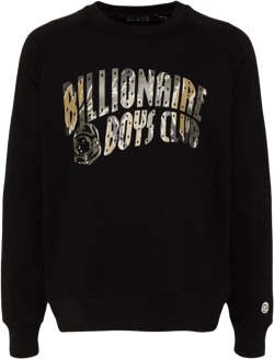 camouflage arch logo crewneck sweatshirt