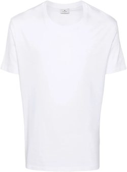 Pegaso-embroidered cotton T-shirt