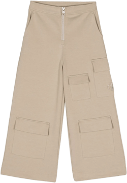multi-pocket wide-leg trousers 