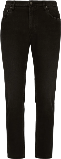 logo-appliqué tapered-leg jeans