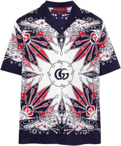 Double G Bandana Print cotton shirt