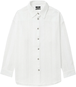 crochet cotton shirt