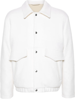 padded wool blend jacket