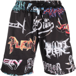 Logos logo-print swim shorts