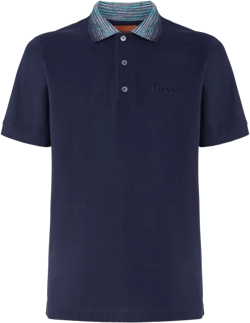 logo-lettering cotton polo shirt