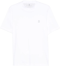 logo-embroidered T-shirt