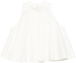 patterned-jacquard blouse