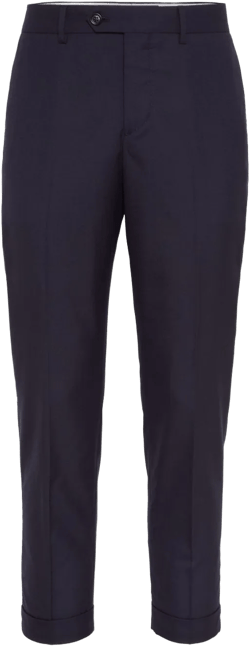 straight-leg cashmere trousers