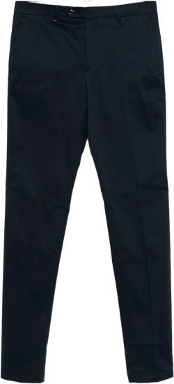 pressed-crease trousers