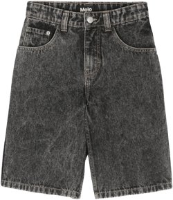 Alpha straight-leg denim shorts