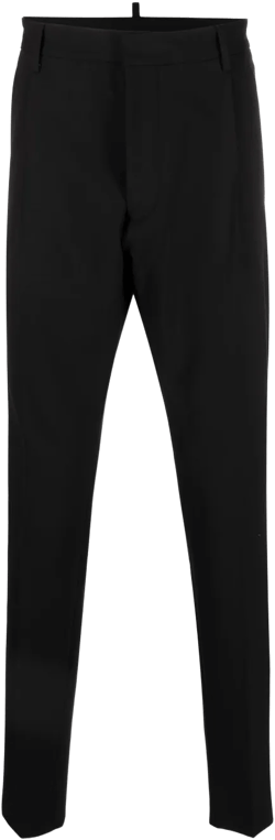 cropped slim-cut trousers
