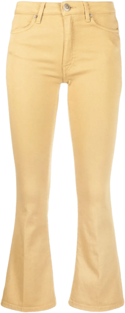 logo-patch bootcut jeans 