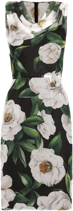 floral-print mini dress