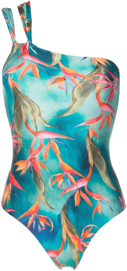 Miusha single-shoulder swimsuit