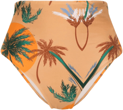 palm-tree-print bikini bottom
