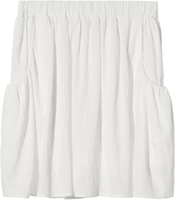 textured A-line miniskirt