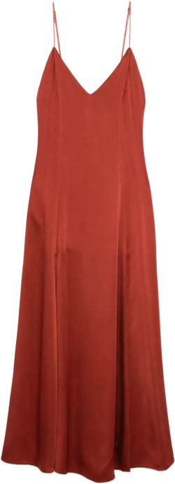 satin maxi dress