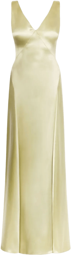 satin maxi dress