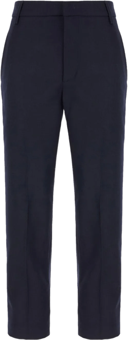 straight-leg tailored trousers