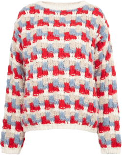 chunky-knit jumper