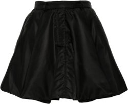 padded mini skirt