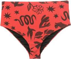 Violeta graphic-print bikini bottoms